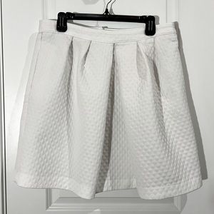 Worthington White Diamond Pattern Flare Skirt 14P